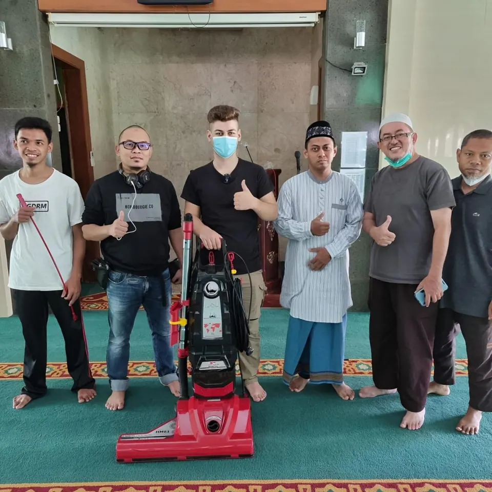 Penggunaan Hamra Makina HM61 di ruang shalat