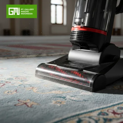 Kepala sikat R-LUX EB-202 pada karpet